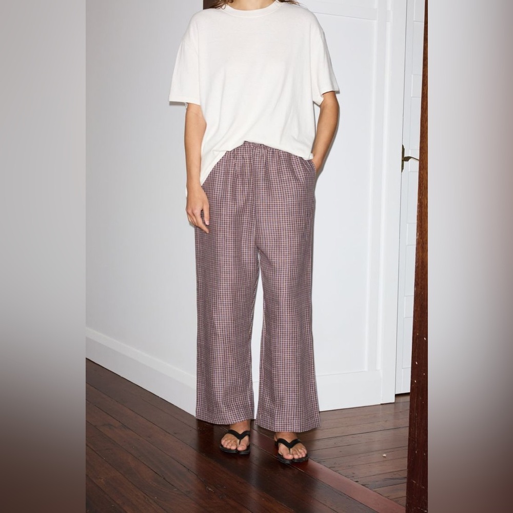 Deiji Studios Ease Pants in Russet Check
Only worn once!